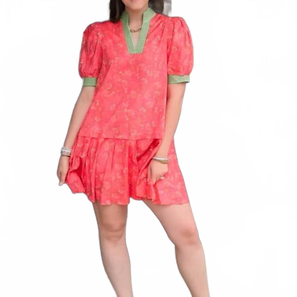 NEW ENTRO backyard ruffle dress in pink